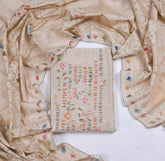 Linen Off-white Unstitched Suit